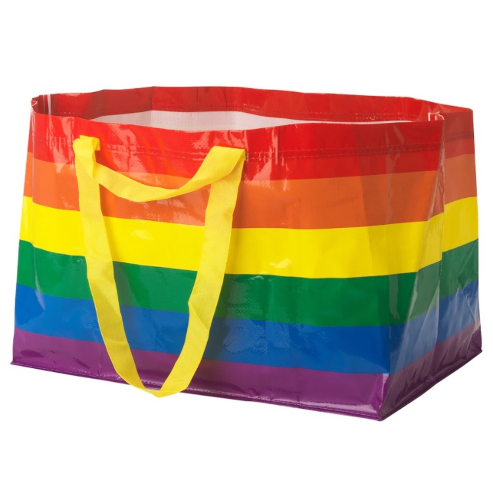 New! IKEA pride large shopping bag storstomma 71 L